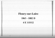 Fleury-sur-Loire : actes d'état civil.