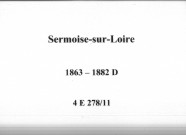 Sermoise-sur-Loire : actes d'état civil.
