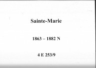 Sainte-Marie : actes d'état civil.