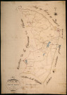Saint-Hilaire-Fontaine, cadastre ancien : plan parcellaire de la section B dite des Bois de Briffault, feuille 1
