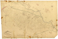 Cosne-sur-Loire, cadastre ancien : plan parcellaire de la section C dite de Mont-Chevreau, feuille 1