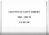Chantenay-Saint-Imbert : actes d'état civil (mariages).