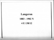 Langeron : actes d'état civil (naissances).